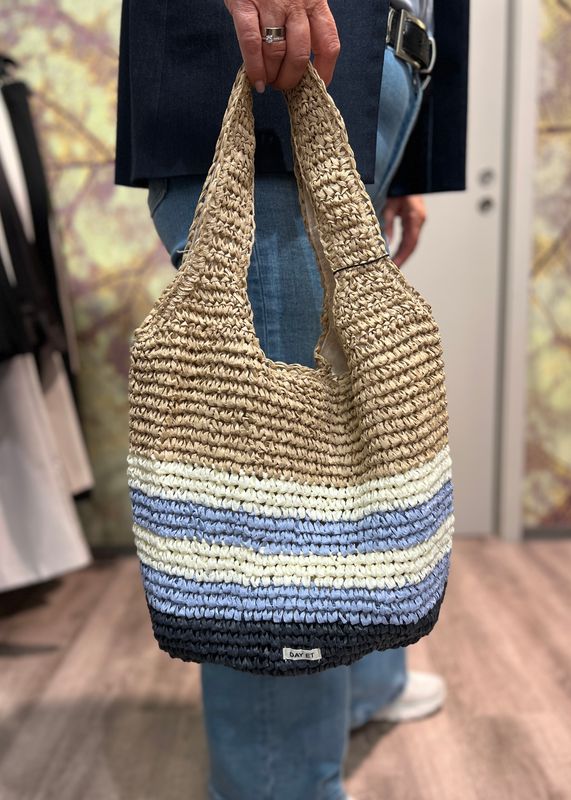 DAY ET - Crochet Stripe Shoulder Coriander Beige 3252475411