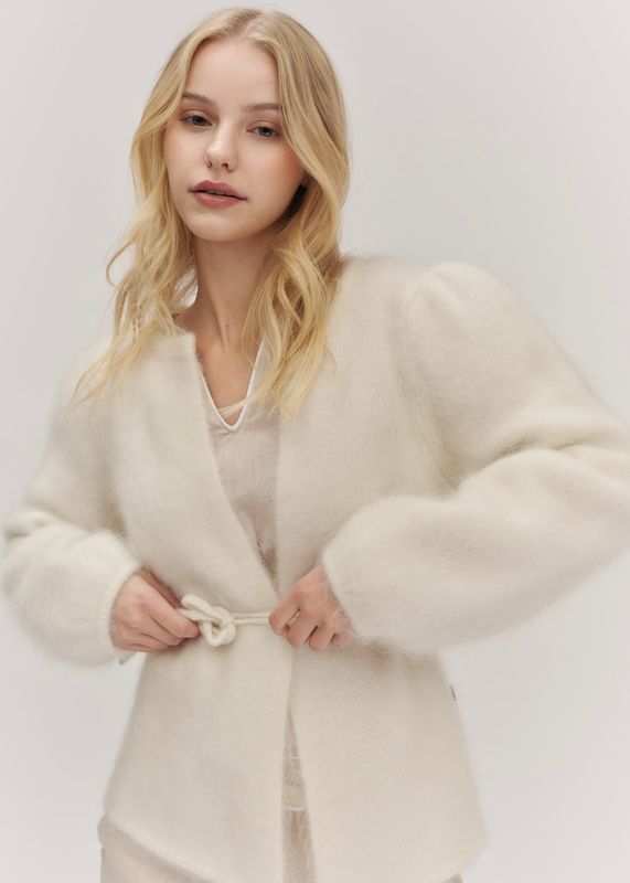 ELLA&IL - Fredrikke Chunky Cardigan Bright White