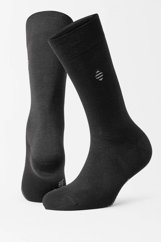 PANOS EMPORIO - 3 pk Daniel Bamboo Crew Black
