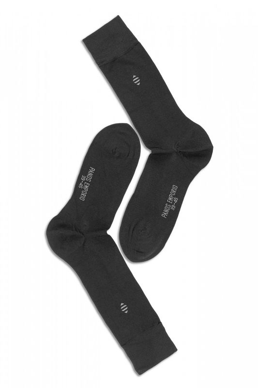 PANOS EMPORIO - 3 pk Daniel Bamboo Crew Black