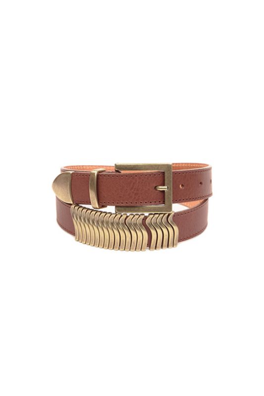 CALA JADE - Rattle Belte Nut Meg Gold