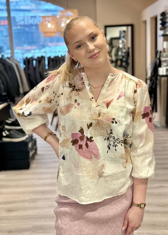 KATRIN URI - Rouge Clementine Bluse Multi Blush