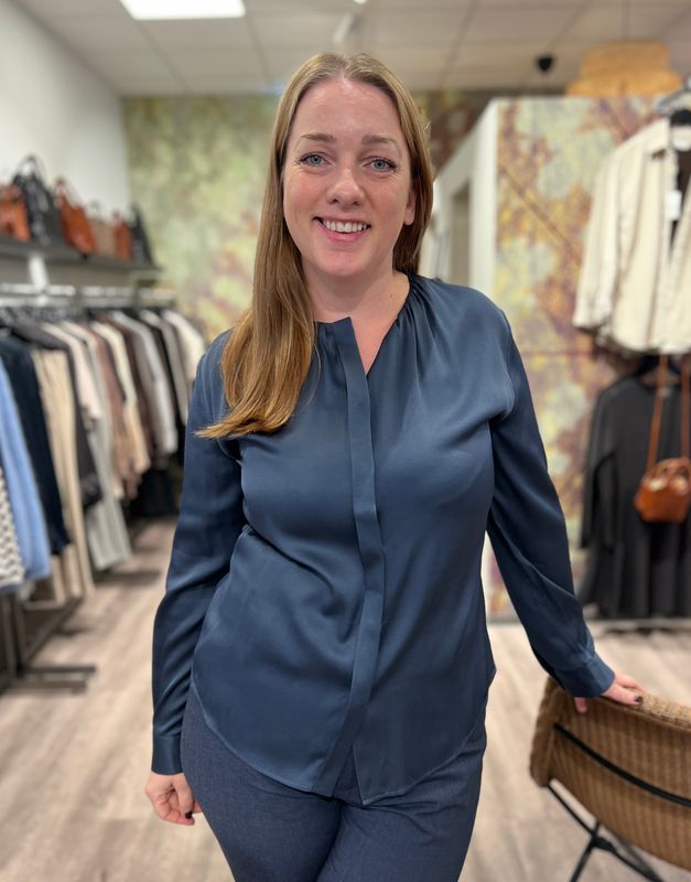 RICCOVERO - Julie Bluse Blue Grey A620-570