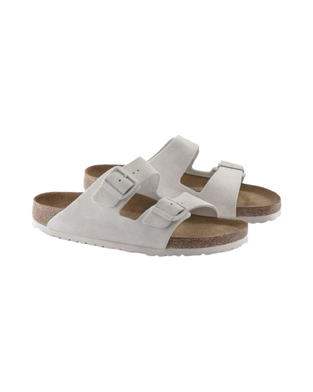 BIRKENSTOCK - W Arizona Sandal SFB Suede Antique White 1024516