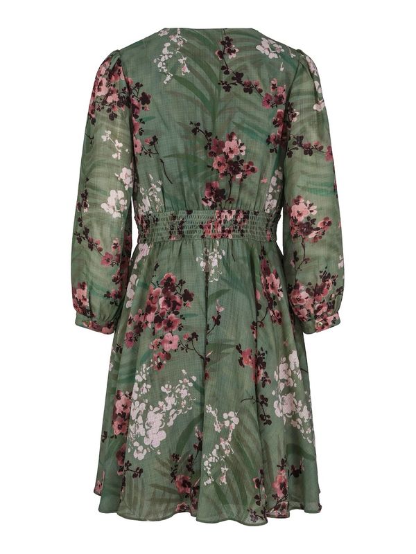 RICCOVERO - Chianti Kjole Green Pink Flowers 653