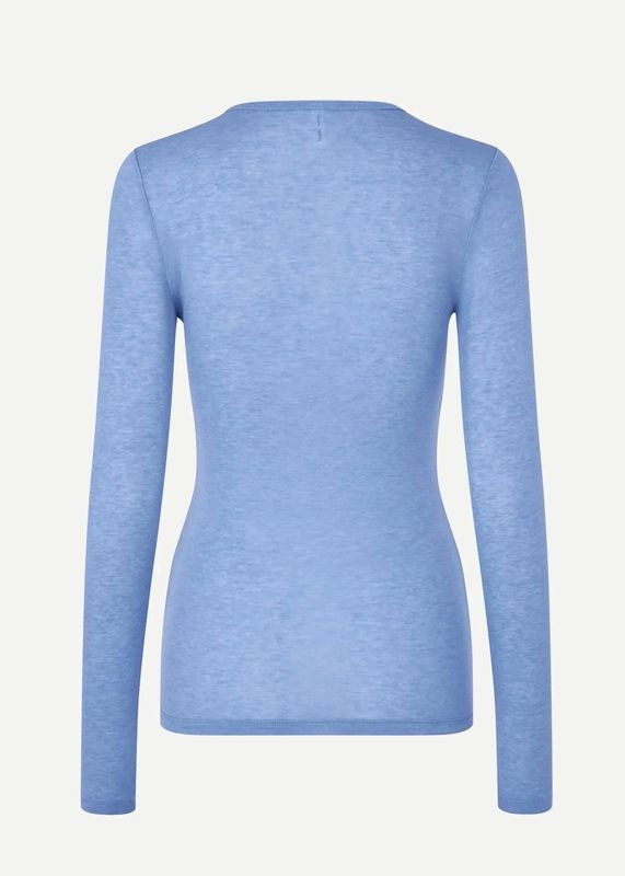 SAMSØE SAMSØE - W Sadou T-shirt ls 15499 Della Robbia Blue 