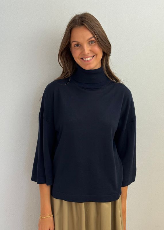 CHRISTIAN AKS - Tia Merino Knit Navy