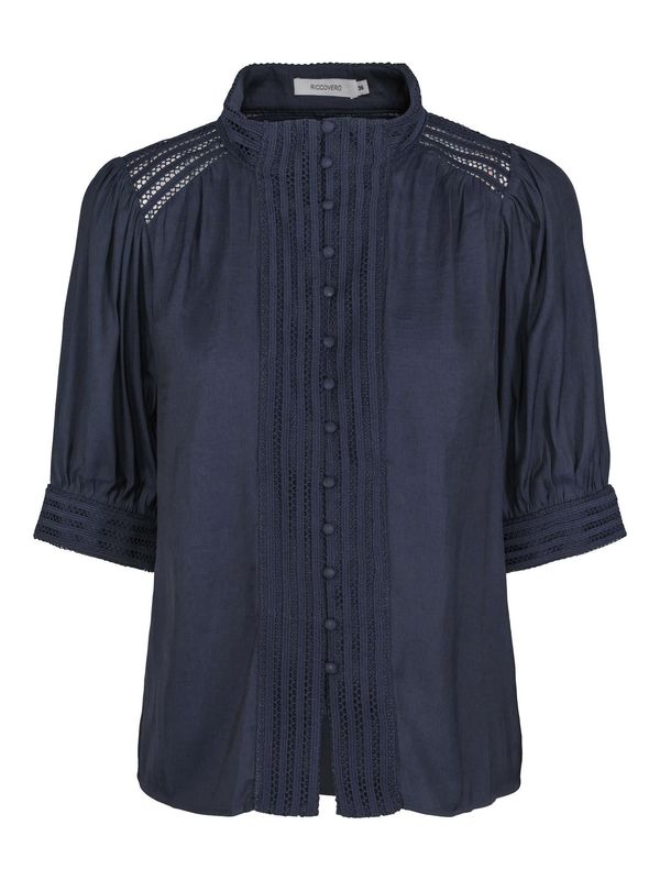 RICCOVERO - Lucile Lace Bluse Navy S502-578