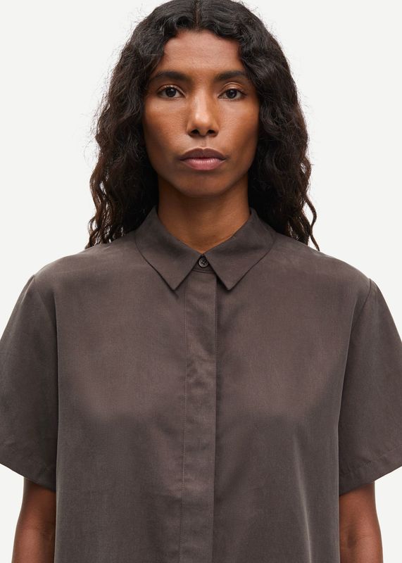 SAMSØE SAMSØE - W Mina SS Skjorte 14028 Mulch