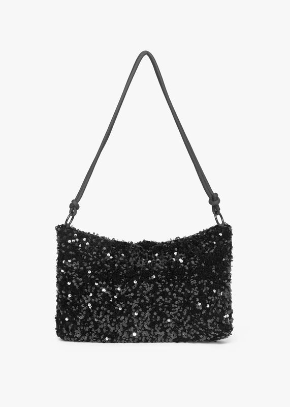 DAY ET - Medium Sequin Skulderveske Black 3265475650-12000