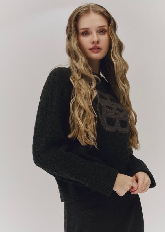 ELLA&IL - Ella Merino Genser Dark Grey Melange