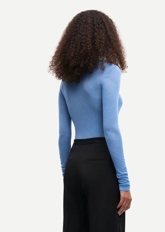 SAMSØE SAMSØE - W Sadou T-shirt ls 15499 Della Robbia Blue 