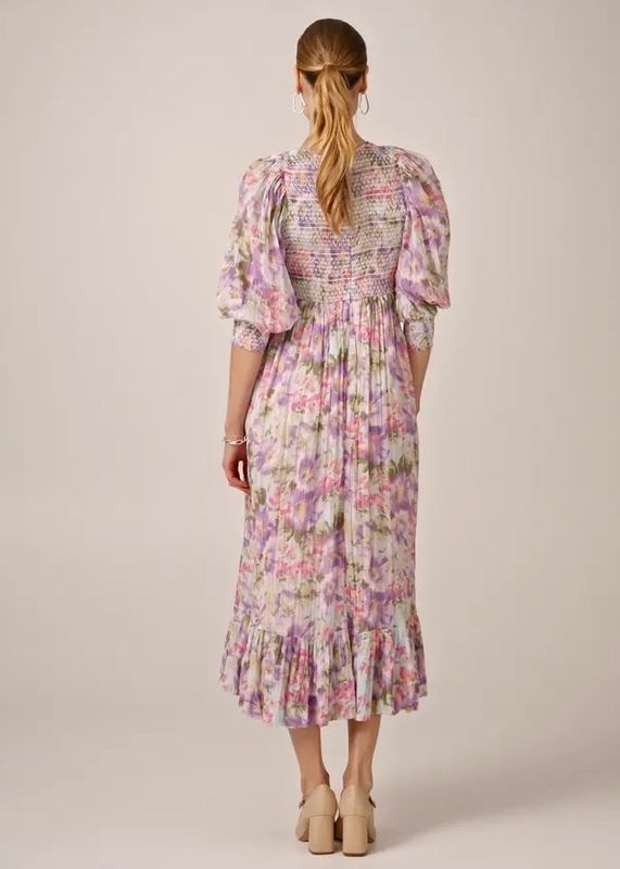 BYTIMO - Bohemian Smocking Maxikjole 2530636 324 Brushed Flowers