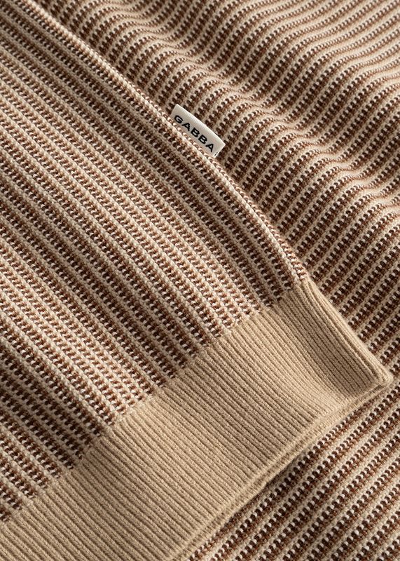 GABBA - Oswald Retro SS Polostrikk Walnut