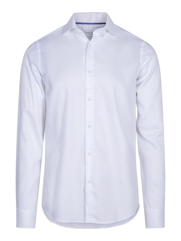 RICCOVERO - M Carlo Slim Skjorte C24-100 White