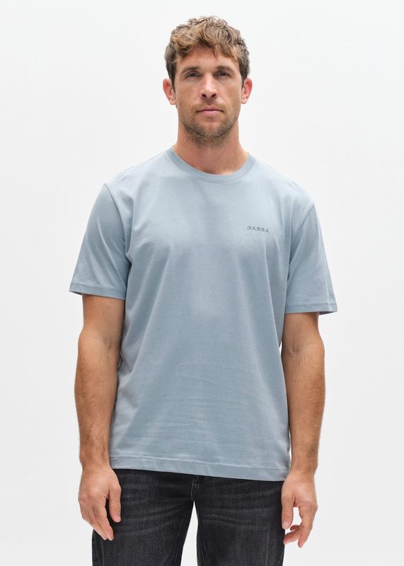 GABBA - Dune Logo SS GOTS T-skjorte Light Blue