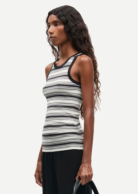 SAMSØE SAMSØE - W Alexo Tank Topp 7542 Egret Stripe