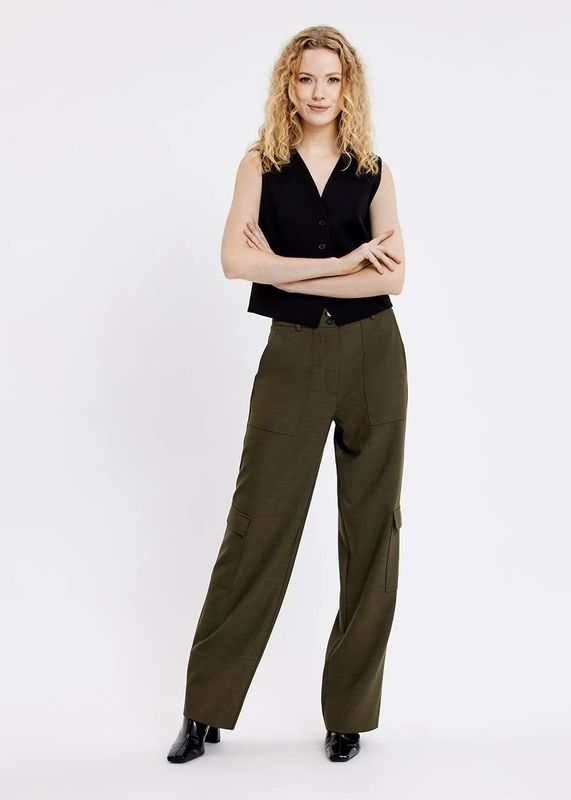 FIVE UNITS - Sophia Cargo Bukse 085 Olive Melange