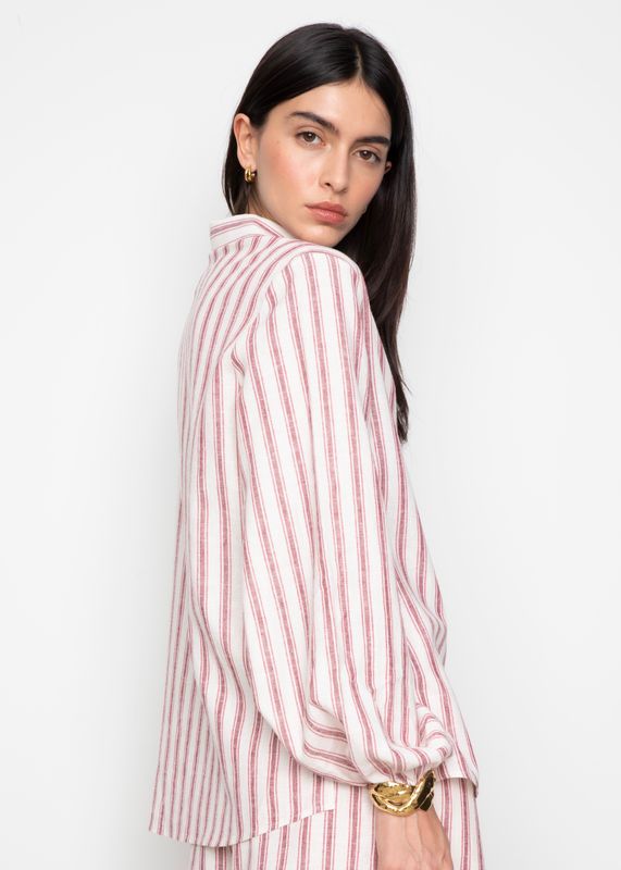 CAMILLA PIHL - Fable Skjorte Berry Stripe