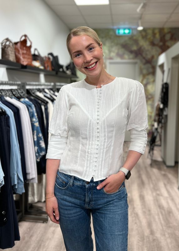 ELLA&IL - Katja Bluse White 