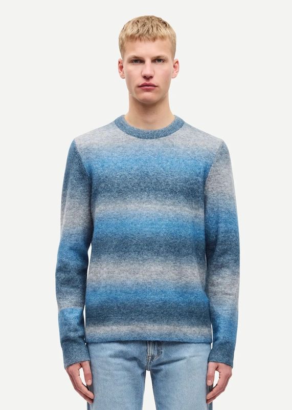 SAMSØE SAMSØE - M Aiden Genser Stellar Stripe 15012
