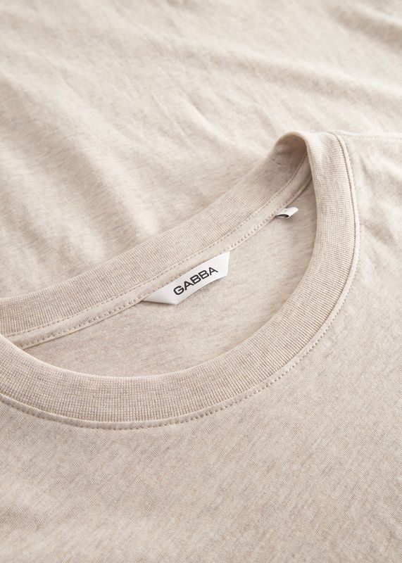 GABBA - Dune Melange SS Tee Lt. Sand