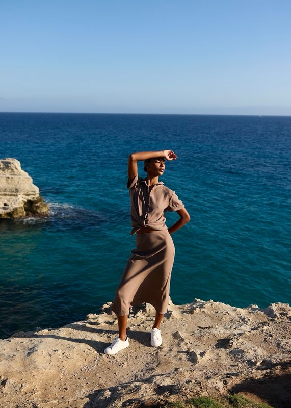 RICCOVERO - Amaya Skjørt Cappuchino