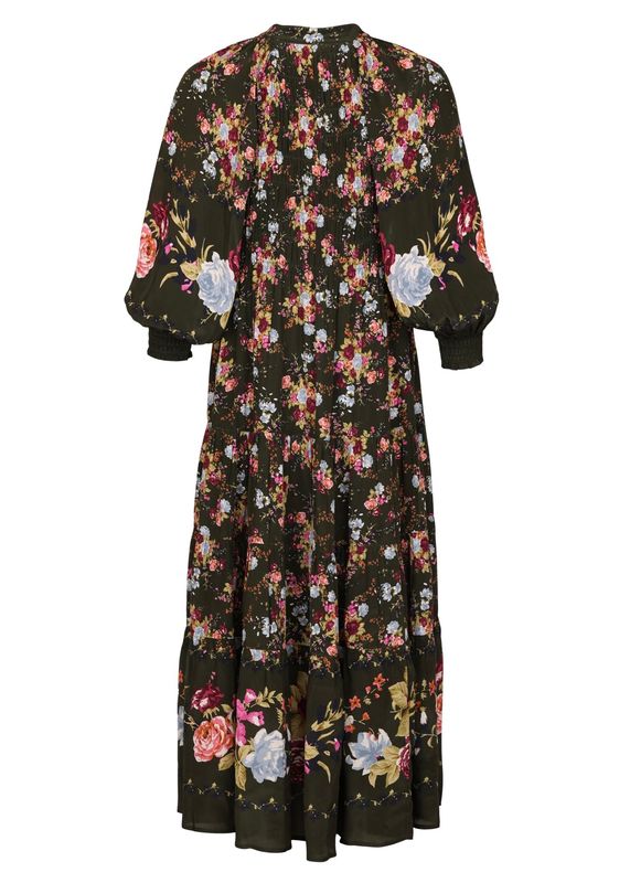 BYTIMO - Bohemian Shift Midikjole Forest Bouquet 2710517-107