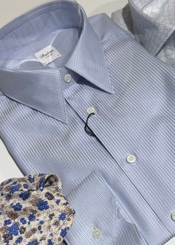 STENSTRÖMS - Regular Skjorte Lt. Blue Stripe 6127919132-102