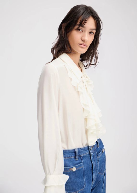 MUNTHE - Lesienna Bluse Ivory